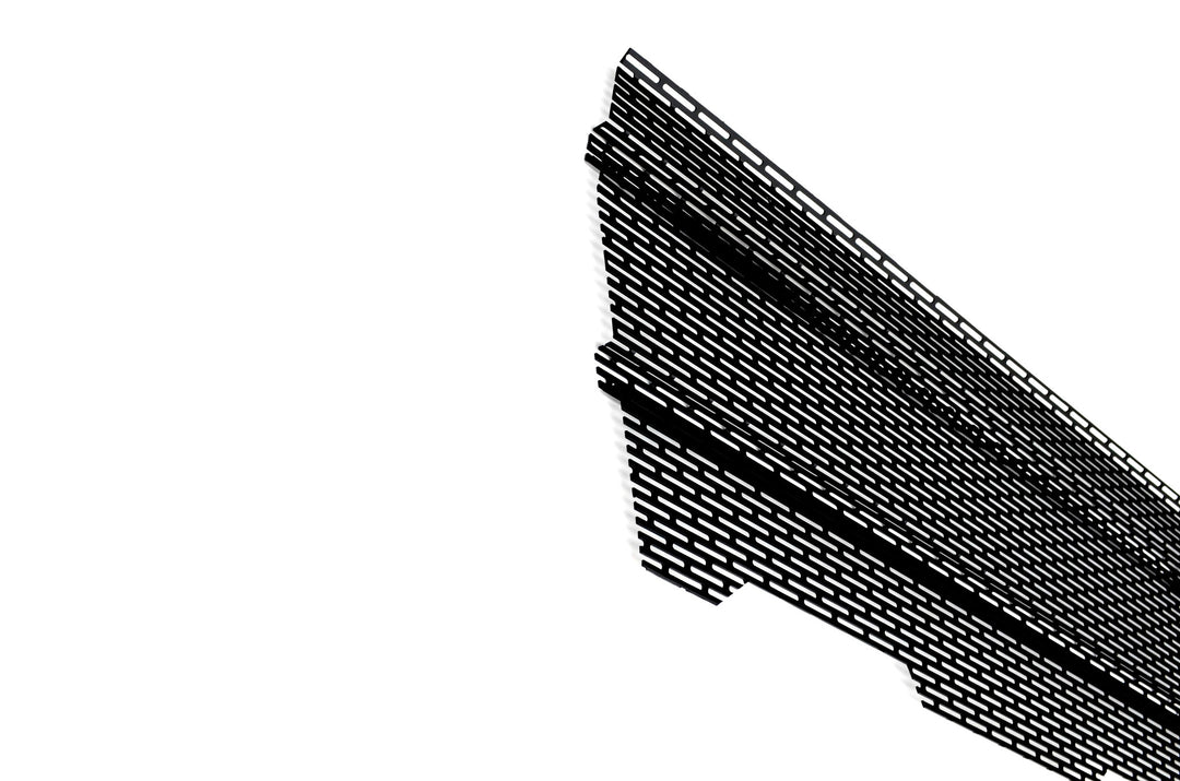 BPF 2005-2011 Toyota Tacoma Raptor Style Mesh and Lettering black CNC fabricated grille insert featuring a rugged mesh design for enhanced durability and style.