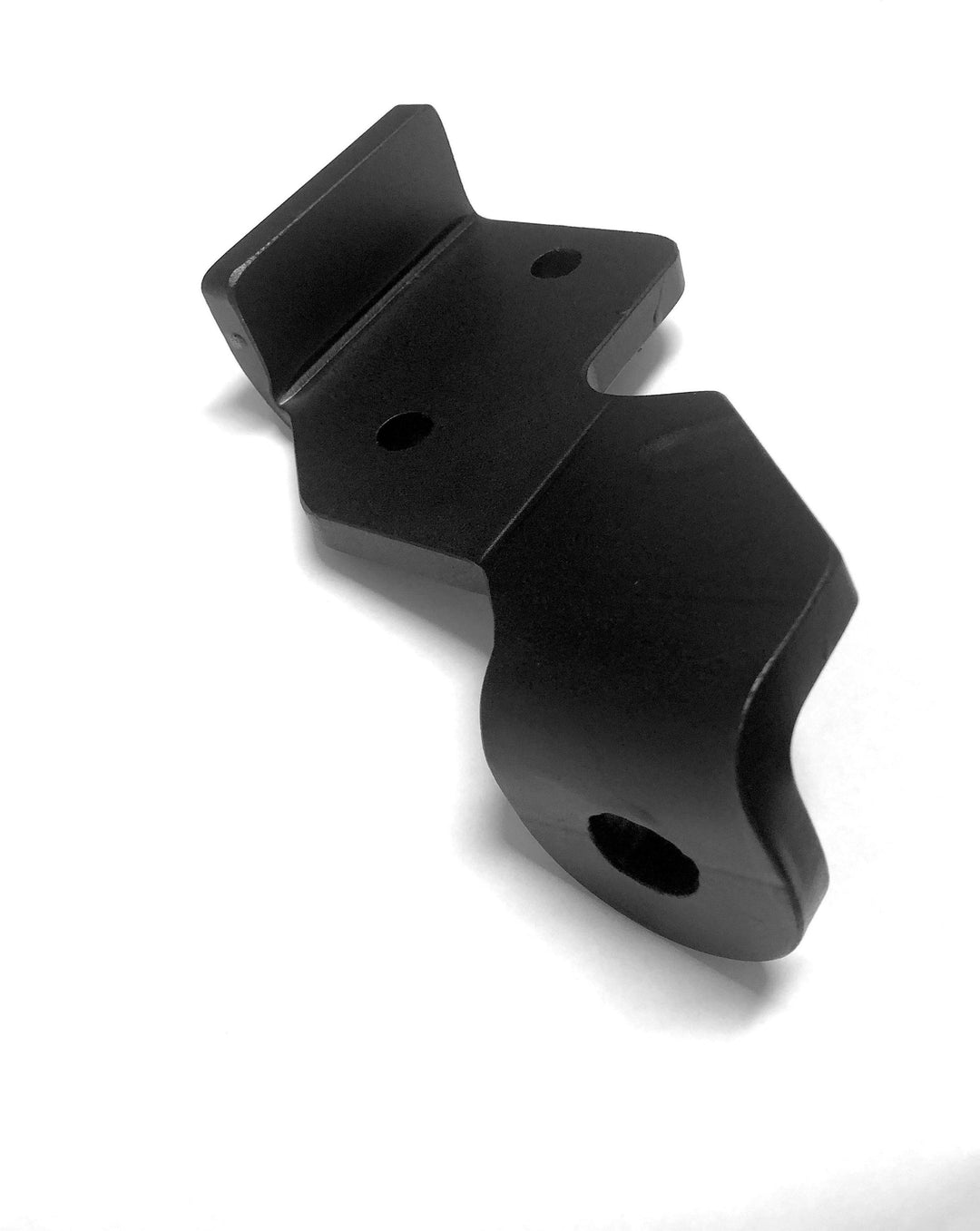 Black heavy-duty CNC fabricated steel tow hook part designed for durability and secure recovery, labeled BPF 2005-2023 HD Tacoma Recovery Tow Hook for off-road Tacoma trucks.